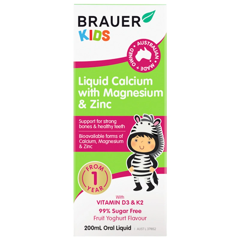 Thực phẩm bảo vệ sức khỏe Brauer Kids Liquid Calcium with Magnesium & Zinc - 2